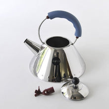 Load image into Gallery viewer, Alessi Kettle, 9'' H x 8.5'' W x 8.5'' D, Blue,9093