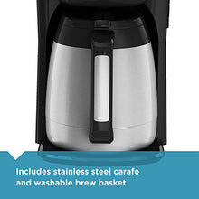 Load image into Gallery viewer, BLACK+DECKER 12-Cup Thermal Coffeemaker, Black/Silver, CM2035B