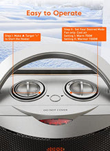 Load image into Gallery viewer, GiveBest Portable Electric Space Heater with Thermostat, 1500W/750W Safe and Quiet Ceramic Heater Fan, Heat Up 200 Square Feet for Office Room Desk Indoor Use, Silver