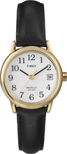 Load image into Gallery viewer, Timex Women's T2H341 Easy Reader Black Leather Strap Watch