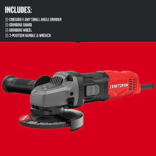 Load image into Gallery viewer, CRAFTSMAN Small Angle Grinder Tool 4-1/2 inch, 6 Amp, 12,000 RPM, Corded (CMEG100)