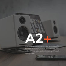 Load image into Gallery viewer, Audioengine A2+ Plus Wireless Speaker Bluetooth | Desktop Monitor Speakers | Home Music System aptX Bluetooth, 60W Powered Bookshelf Stereo Speakers | AUX Audio, USB, RCA Inputs,16-bit DAC (White)