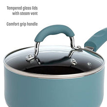 Load image into Gallery viewer, Goodful Premium Nonstick Pots and Pans Set, Diamond Reinforced Non-Stick Coating, Made Without PFOA, Dishwasher Safe, 12-Piece, Turquoise