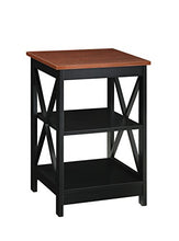 Load image into Gallery viewer, Convenience Concepts 203085CH Oxford End Table, Cherry / Black