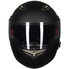 Load image into Gallery viewer, ILM Bluetooth Integrated Modular Flip up Full Face Motorcycle Helmet Sun Shield Mp3 Intercom (XL, Matte Black)