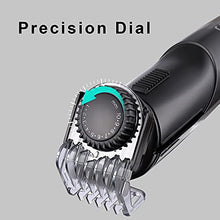 Load image into Gallery viewer, Hatteker Mens Hair Clipper Beard Trimmer Grooming kit Hair Trimmer Mustache Trimmer Body Groomer Trimmer for Nose Ear Facial Hair Cordless Waterproof 5 in 1