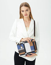 Load image into Gallery viewer, 2E-youth Designer Purses and Handbags for Women Satchel Shoulder Bag Tote Top Handle Bag (gezi6-blue)