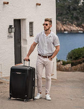 Load image into Gallery viewer, Samsonite Winfield 3 DLX Hardside Expandable Luggage with Spinners, Black, Checked-Large 28-Inch