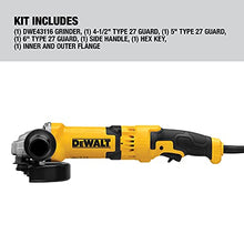 Load image into Gallery viewer, DEWALT Angle Grinder Tool, 4-1/2-Inch to 6-Inch, Trigger Switch (DWE43116), Black,yellow,grey