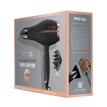 Load image into Gallery viewer, INFINITIPRO BY CONAIR Hair Dryer, 1875W AC Motor Pro Hair Dryer with Ceramic Technology, Includes Diffuser and Concentrator, Black