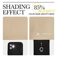 Load image into Gallery viewer, NICETOWN Window Treatment Elegant Curtains - (Biscotti Beige Color) 70 X 84, 1 Pair, Room Darkening Curtains and Drapes for Bedroom