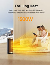 Load image into Gallery viewer, Dreo Space Heater, Portable Electric Heaters for Indoor Use, 70° Oscillation, 12H Timer, Quiet PTC Ceramic Heating with Thermostat, Safety Protection, Remote for Office, Home Bedroom