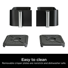 Load image into Gallery viewer, Ninja DZ090 Foodi 6 Quart 5-in-1 DualZone 2-Basket Air Fryer with 2 Independent Frying Baskets, Match Cook & Smart Finish to Roast, Bake, Dehydrate & More for Quick Snacks & Small Meals, Black