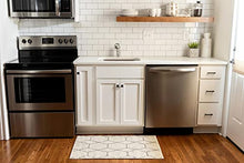 Load image into Gallery viewer, Unique Loom Trellis Frieze Collection Area Rug-Modern Morroccan Inspired Geometric Lattice Design, 6 x 9 ft, Ivory/Gray