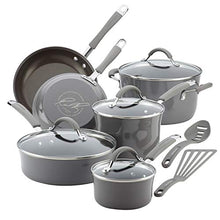 Load image into Gallery viewer, Rachael Ray - 16802 Rachael Ray Cucina Nonstick Cookware Pots and Pans Set, 12 Piece, Sea Salt Gray