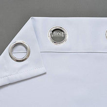 Load image into Gallery viewer, Yakamok Room Darkening Gray Gradient Color Ombre Curtains for Bedroom Thickening Polyester Thermal Insulated Grommet Window Drapes for Living Room (Grey, 2 Panels, 52x84 Inch)