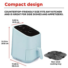Load image into Gallery viewer, Instant Pot 4-in-1, 2-QT Mini Air Fryer Oven Combo, From the Makers of Instant with Customizable Smart Cooking Programs, Nonstick and Dishwasher-Safe Basket, App with over 100 Recipes, Aqua