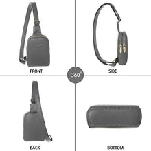 Load image into Gallery viewer, INICAT Small Crossbody Sling Bag Faux Leather Fanny Pack Purses for Women Teen Girls(Gray)
