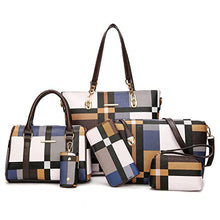 Load image into Gallery viewer, 2E-youth Designer Purses and Handbags for Women Satchel Shoulder Bag Tote Top Handle Bag (gezi6-blue)