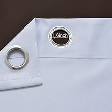 Load image into Gallery viewer, Yakamok Brown Thermal Insulated Grommet Window Drapes Gradient Color Ombre Curtains Room Darkening Panels for Bedroom (Brown, 52x84 Inch, Set of 2)