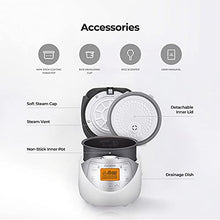 Load image into Gallery viewer, CUCKOO CR-0632F | 6-Cup (Uncooked) Micom Rice Cooker | 9 Menu Options: White Rice, Brown Rice & More, Nonstick Inner Pot, Made in Korea | White/Grey
