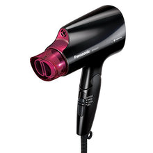 Load image into Gallery viewer, Panasonic nanoe Compact Hair Dryer for Healthy-Looking Hair, 1400W Portable Hair Dryer with Folding Handling and QuickDry Nozzle for Fast Drying – EH-NA27-K (Black/Pink)