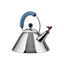 Load image into Gallery viewer, Alessi Kettle, 9'' H x 8.5'' W x 8.5'' D, Blue,9093