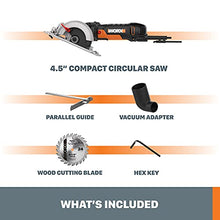 Load image into Gallery viewer, Worx WX439L 4.5 Amp WORXSAW 4.5" Electric Compact Circular Saw