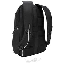 Load image into Gallery viewer, Targus Legend IQ Backpack Laptop bag for Business Professional and College Student with Durable Material, Pockets Throughout, Headphone Cord Pocket, TrolleyStrap, Fits 16-Inch Laptop, Black (TSB705US)