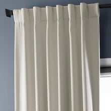 Load image into Gallery viewer, HPD Half Price Drapes Faux Linen Room Darkening Curtains - 120 Inches Long Luxury Linen Curtains for Bedroom & Living Room (1 Panel), 50W X 120L, Birch