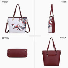 Load image into Gallery viewer, 2E-youth Designer Purses And Handbags For Women Satchel Shoulder Bag Tote Bag For Work Clutch Purses (white&red)