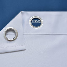 Load image into Gallery viewer, Yakamok Blue Ombre Curtains Light Blocking Gradient Color Drapes Room Darkening Thermal Insulated Grommet Window Panels for Living Room/Bedroom (2 Panels, 52x84 Inch)