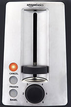 Load image into Gallery viewer, Amazon Basics 2 Slice, Extra-Wide Slot Toaster with 6 Shade Settings, Black & Silver