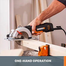 Load image into Gallery viewer, Worx WX439L 4.5 Amp WORXSAW 4.5" Electric Compact Circular Saw