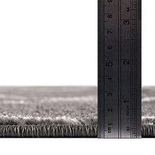 Load image into Gallery viewer, Unique Loom Trellis Frieze Collection Area Rug-Modern Morroccan Inspired Geometric Lattice Design, 6 x 9 ft, Dark Gray/Ivory