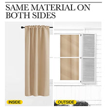 Load image into Gallery viewer, NICETOWN Window Treatment Elegant Curtains - (Biscotti Beige Color) 70 X 84, 1 Pair, Room Darkening Curtains and Drapes for Bedroom