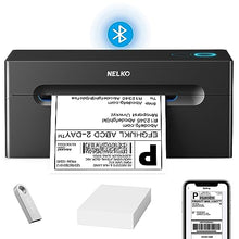 Load image into Gallery viewer, Nelko Bluetooth Thermal Shipping Label Printer, Wireless 4x6 Shipping Label Printer for Shipping Packages, Support Android, iPhone and Windows, Widely Used for Amazon, Ebay, Shopify, Etsy, USPS