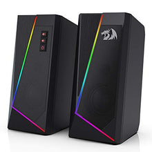 Load image into Gallery viewer, Redragon GS520 Anvil RGB Desktop Speakers, 2.0 Channel PC Computer Stereo Speaker with 6 Colorful LED Modes, Enhanced Sound and Easy-Access Volume Control, USB Powered w/ 3.5mm Cable