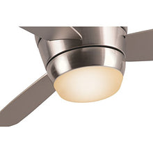 Load image into Gallery viewer, Harbor Breeze Mazon 44-in Brushed Nickel Flush Mount Indoor Ceiling Fan with Light Kit and Remote (3-Blade)