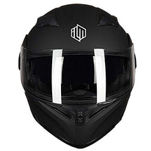 Load image into Gallery viewer, ILM Motorcycle Dual Visor Flip up Modular Full Face Helmet DOT 6 Colors (L, Matte Black)