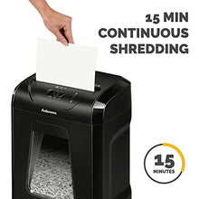 Load image into Gallery viewer, Fellowes Powershred 12C15 12-Sheet Crosscut Paper Shredder for Office and Home with Safety Lock, Black 4014401