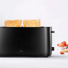 Load image into Gallery viewer, Zwilling Enfinigy Cool Touch 2 Long Slot Toaster, 4 Slices with Extra Wide 1.5" Slots for Bagels, 7 Toast Settings, Even Toasting, Reheat, Cancel, Defrost, Black