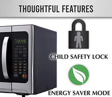 Load image into Gallery viewer, Farberware Countertop Microwave 1100 Watts, 1.2 cu ft - Smart Sensor Microwave Oven With LED Lighting and Child Lock - Perfect for Apartments and Dorms - Easy Clean Black Interior, Stainless Steel