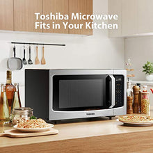 Load image into Gallery viewer, Toshiba ML-EM45PIT(SS) Microwave Oven with Origin Inverter Technology, LCD Display and Smart Sensor, 1.6 Cu.ft, Stainless Steel