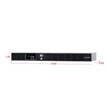 Load image into Gallery viewer, CyberPower OR500LCDRM1U Smart App LCD UPS, 500VA/300W, 6 Outlets, AVR, 1U Rackmount