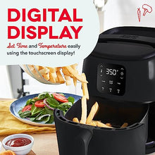Load image into Gallery viewer, DASH Tasti-Crisp™ Digital Air Fryer with AirCrisp Technology, Custom Presets, Temperature Control, and Auto Shut Off Feature, 2.6 Quart - Black