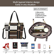 Load image into Gallery viewer, 2E-youth Designer Purses and Handbags For Women Satchel Shoulder Bag Tote Bag For Work Clutch Purses (Brown)