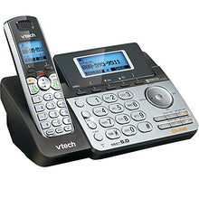 Load image into Gallery viewer, VTech DS6151 2-Line Cordless Phone System for Home or Small Business with Digital Answering System & Mailbox on each line, Black/silver
