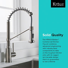 Load image into Gallery viewer, Kraus KPF-1610SS Bolden 18-Inch Commercial Kitchen Faucet with Dual Function Pull-Down Sprayhead in All-Brite Finish, Stainless Steel