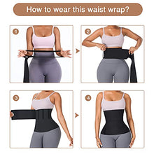 Load image into Gallery viewer, FeelinGirl Waist Trainer for Women Snatch Bandage Tummy Sweat Wrap Plus Size Workout Waist Trimmer for Gym Sport